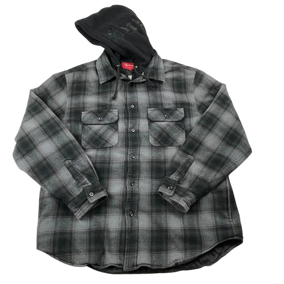 Supreme | Jackets & Coats | Supreme Fw2 Hooded Flannel Zip Up
